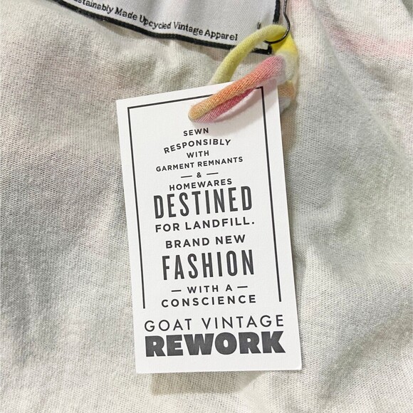 GOAT Vintage Rework Upcycled MBNA Racing Cropped Tank Top Size S (READ) NWT - Picture 6 of 6